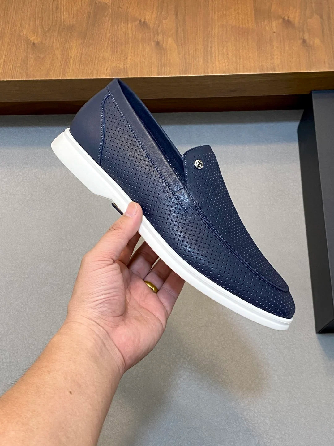 OECHSLI Shoes Cowhide Suede 2025 new breathable comfortable quality genuine leather comfort Men‘s European big size 38-46
