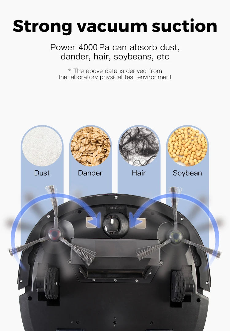 New Smart Robot Vacuum Cleaner Wifi App control,180ml Water Tank Home Appliances Electric Cleaning Tools Robotic Vacuum Cleaners