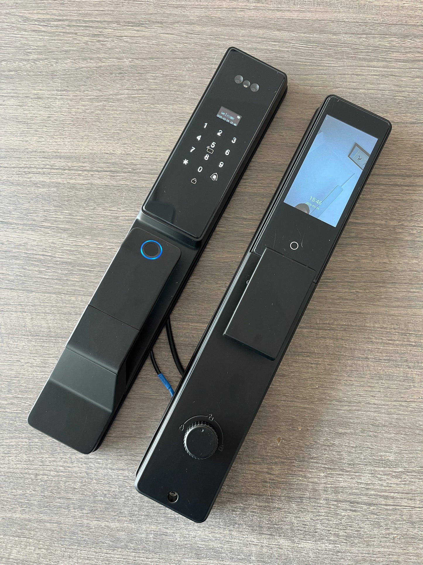 Tuya APP Facial Fingerprint Password With Camera Smart Door Lock Remote Voice Intercom Electronic Door Lock Fully Automatic