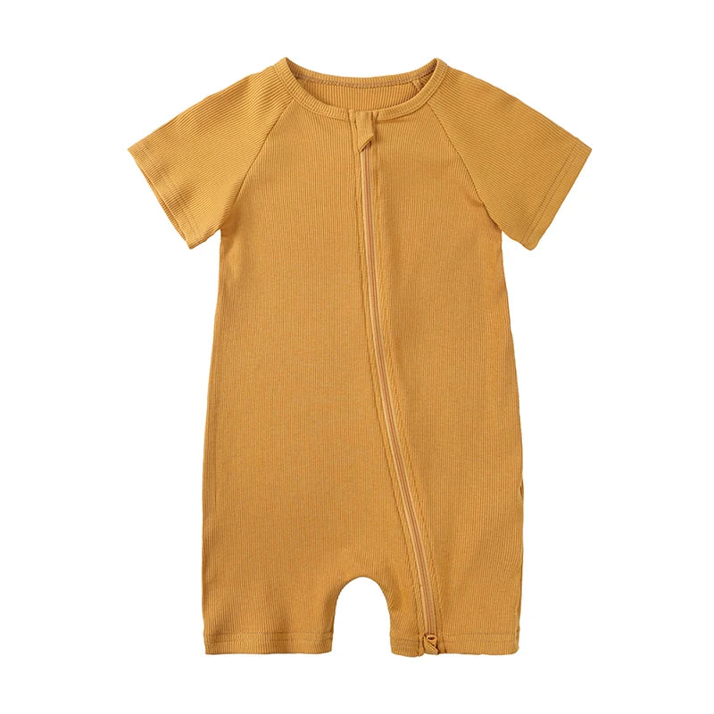 2025 Autumn Newborn Baby Boy Romper Thicken Bamboo Infant Clothes Long Sleeve Ribbed Bodysuit Kid Girl Jumpsuit Sleeper Pajamas