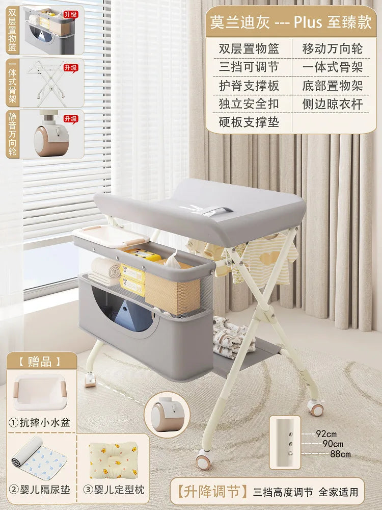 Baby Care Table Portable Multi-functional Baby Changing Table Children's Massage Foldable Bath Table