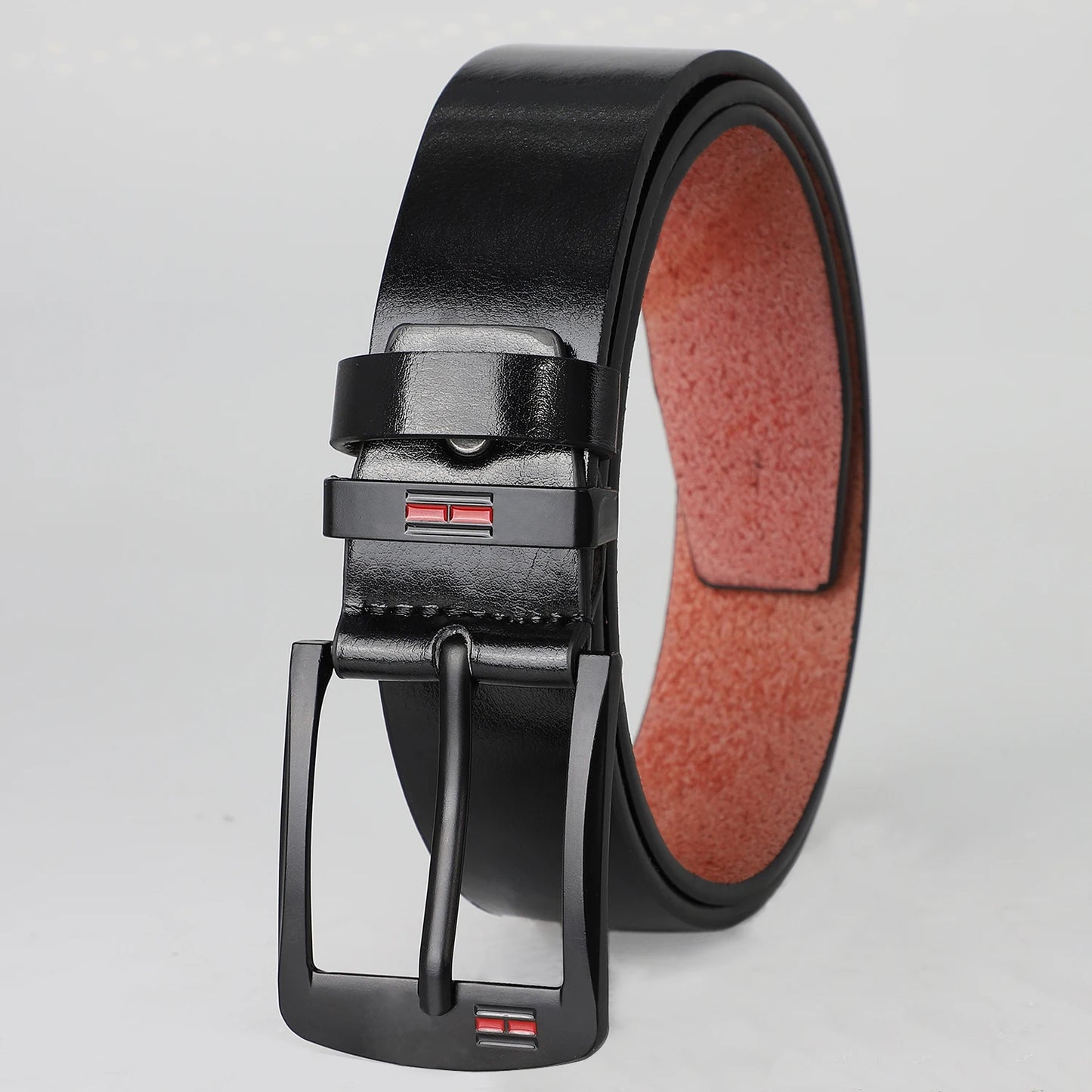 Genuine Leather For Men's High Quality Buckle Jeans Cowskin Casual Belts Business Cowboy Waistband Male Fashion Designer 2025New