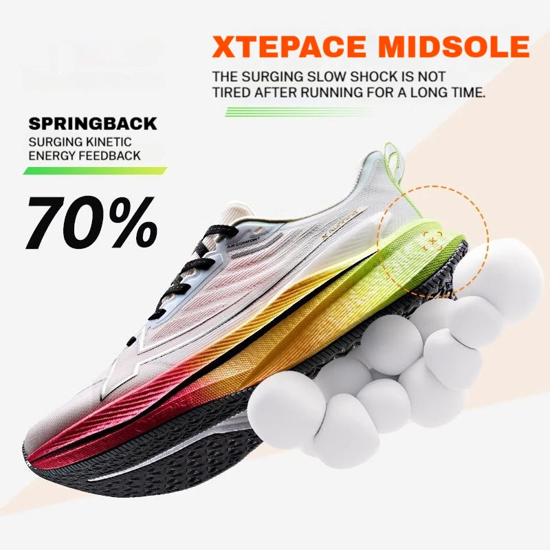 Xtep Women Running Shoes 2000km 3.0 2025 Spring Lightweight Cushioned Wear-Resistant Training Jogging Sneakers 875118110034
