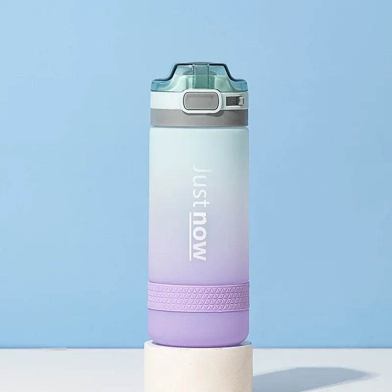 400ml/600ml New Fashion Water Bottle With Straw BPA Free Portable Outdoor Sport Cute Drinking Plastic Bottles Eco-Friendly - AIAZ
