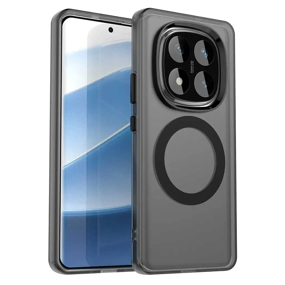 For Xiaomi Redmi Note 14 Pro+ 5G Case Luxury Magnetic Wireless Charge For Magsafe Case for Redmy Note 14 Pro Plus Back Cover