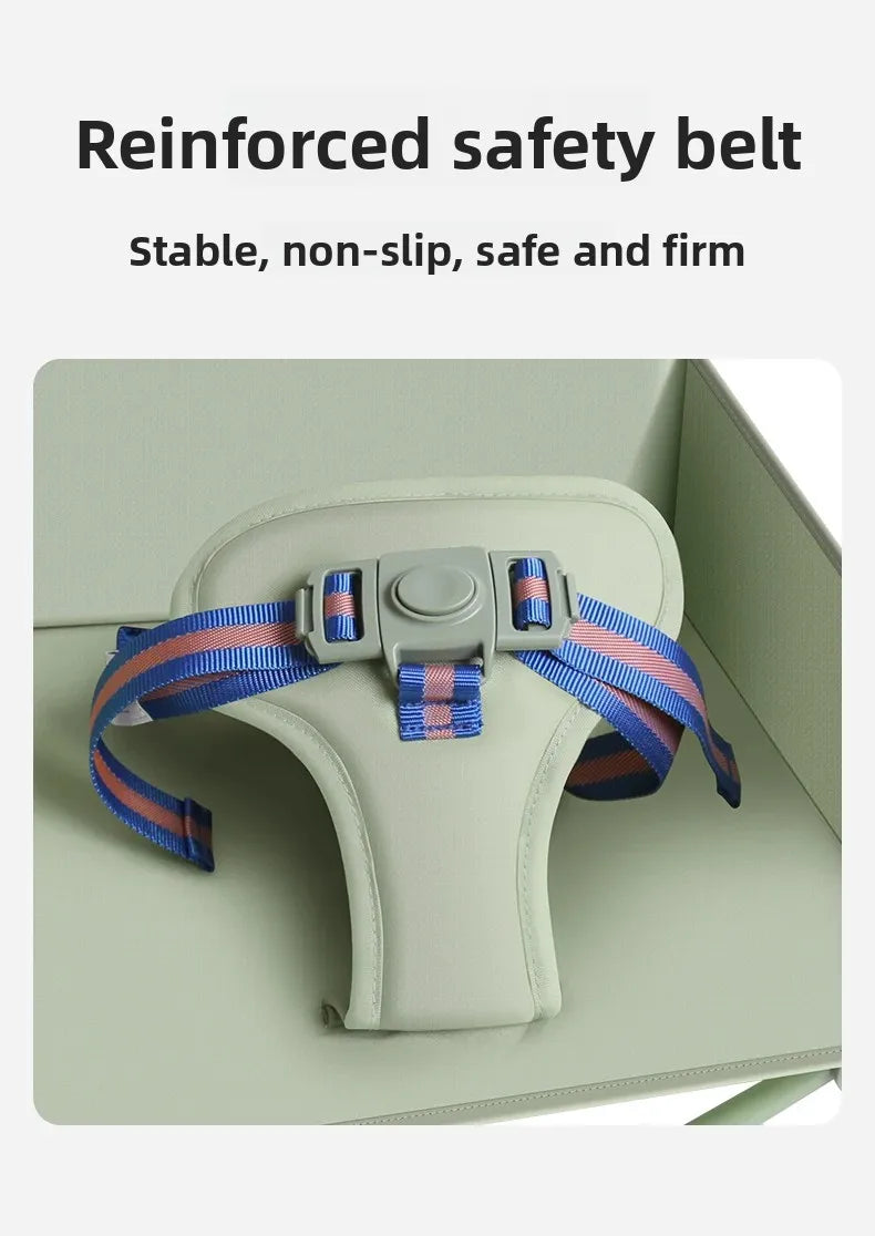 Foldable Baby Highchair with Anti-Slip Seat-Multi-Functional Feeding Chair for Outdoor Easy-Clean Portable Design for Beach
