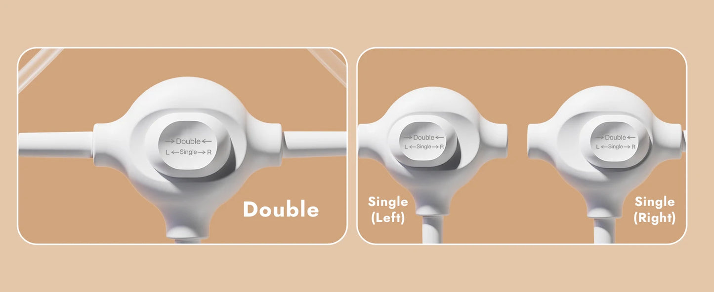 NCVI Double Electric Breast Pump,Ultra-Light Wearable Breastfeeding Pump,4 Modes 9 Levels,19/21mm for Small Nipples