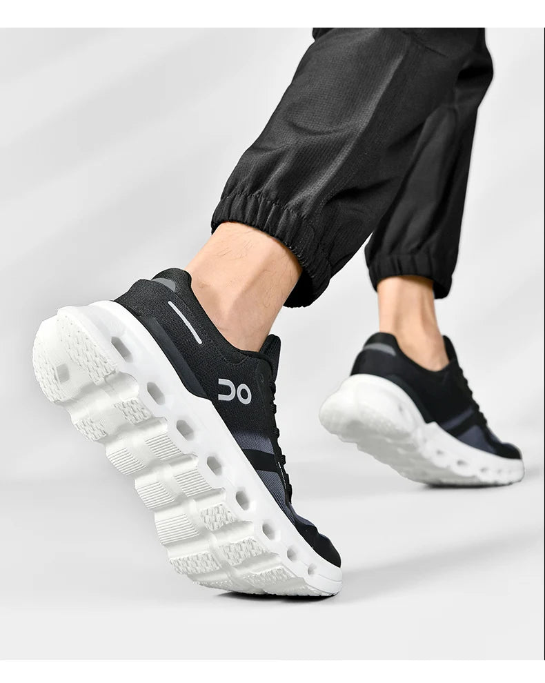 Fluorescence Running Shoes Men Training Marathon Sports Breathable Lightweight Women's Comfortable Nonskid Leisure Sneakers