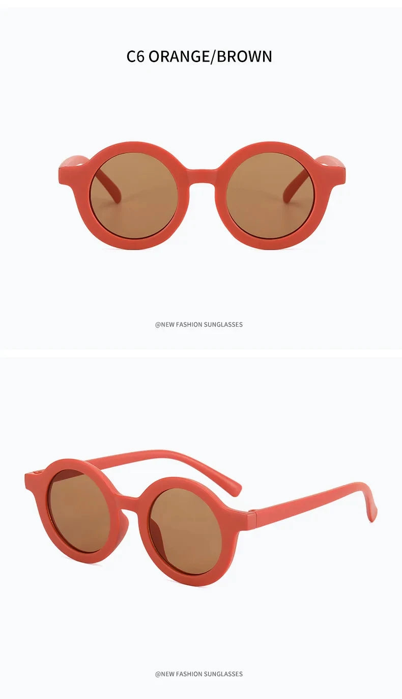 2024 new children's sunglasses yuanchaotong UV400 plastic glasses sunglasses