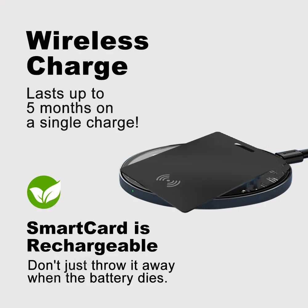 Xiaomi Wallet Anti-loss Card Location Tracking GPS Smart Locator Bluetooth Ultra-thin Wireless Charge Card For iPhone Find My 