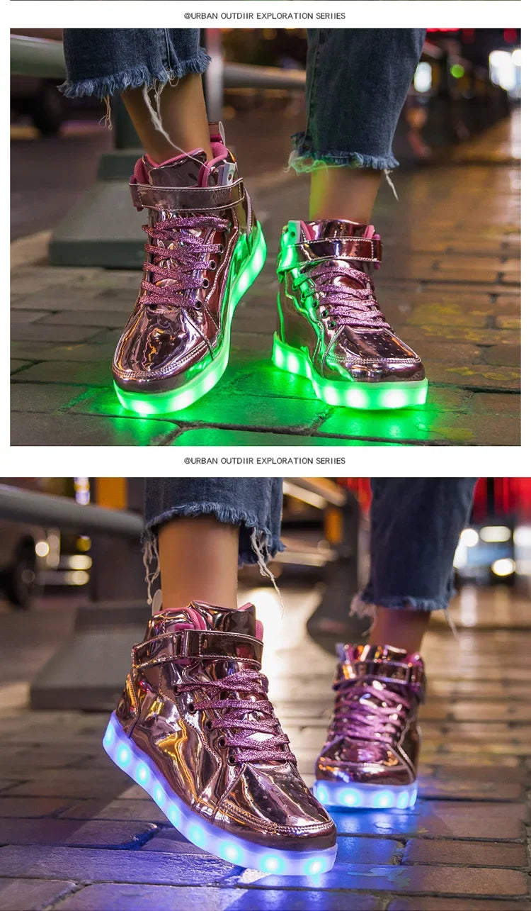 Size 25-40 Children Glowing Sneakers Kid Luminous Sneakers for Boys Girls Led Sneakers With Luminous Sole Lighted Shoes Men