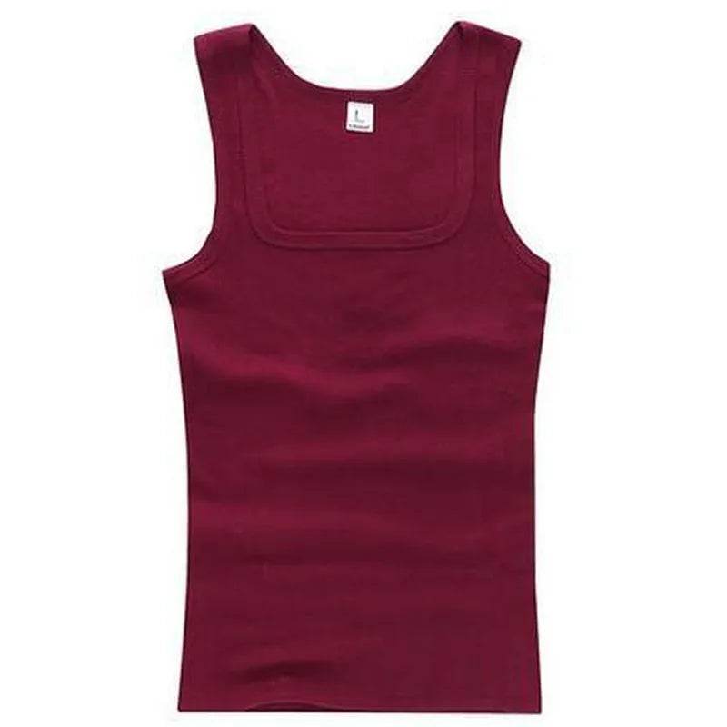 2024 New Men's Pure Cotton Tight Vest Casual Sports Tank Tops Middle-aged Sleeveless Basic Tops Quick Drying Bodybuilding Vest - AIAZ
