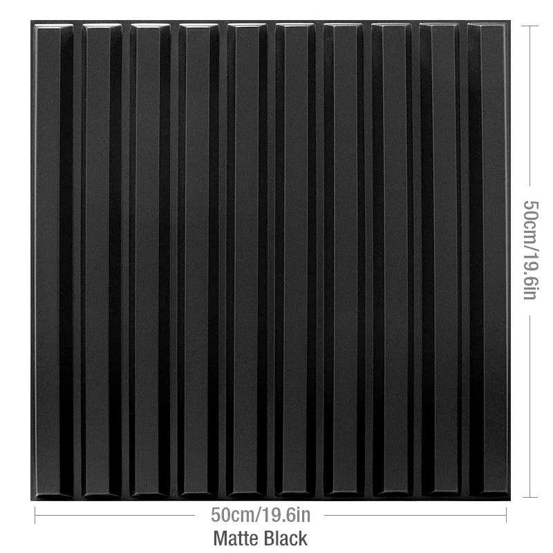 12PC 50x50cm 3d art plaster cut geometric diamond carved wood adhesive bottom wall 3d wall sticker 3d wall panel home decoration