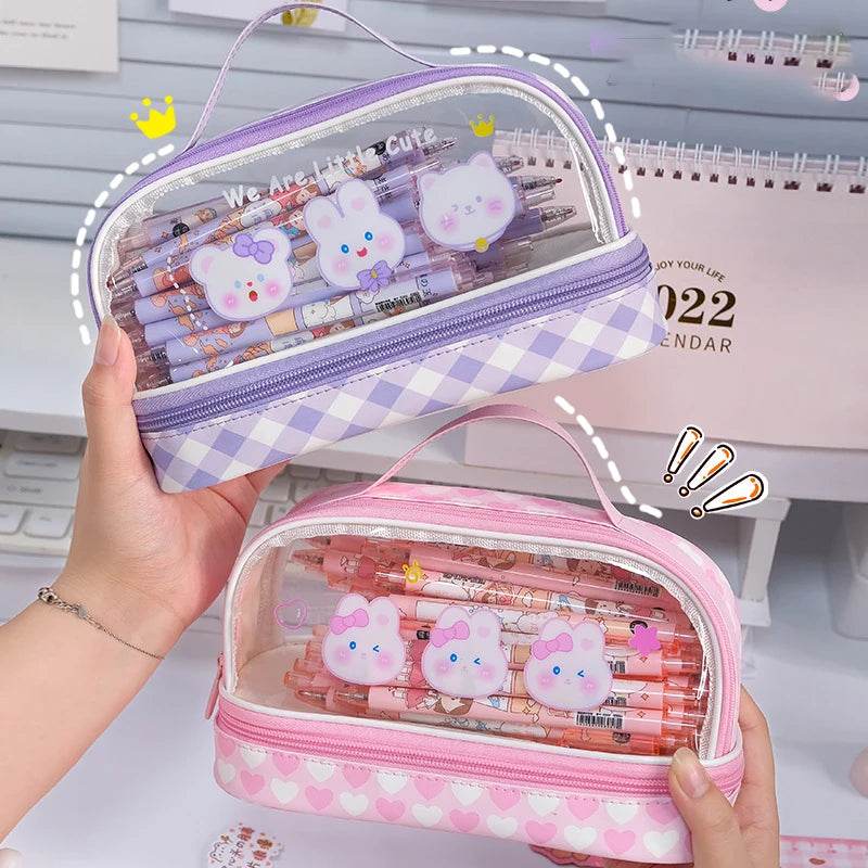 Pencil Cases For Girls School Supplies Pencil Pouch Trousse Scolaire Large Capacity Pencilcase Estuche Escolar Cute Pencil Case - AIAZ
