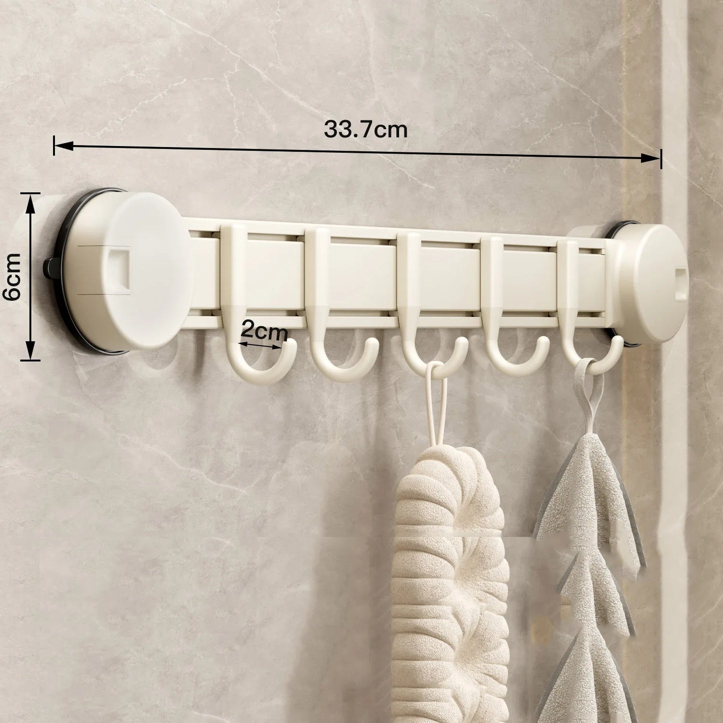 Suction Cup Hook Strong Load-bearing Adhesive Rack Hook Wall-mounted Punch-free Bathroom Door Clothes Hanging Artifact