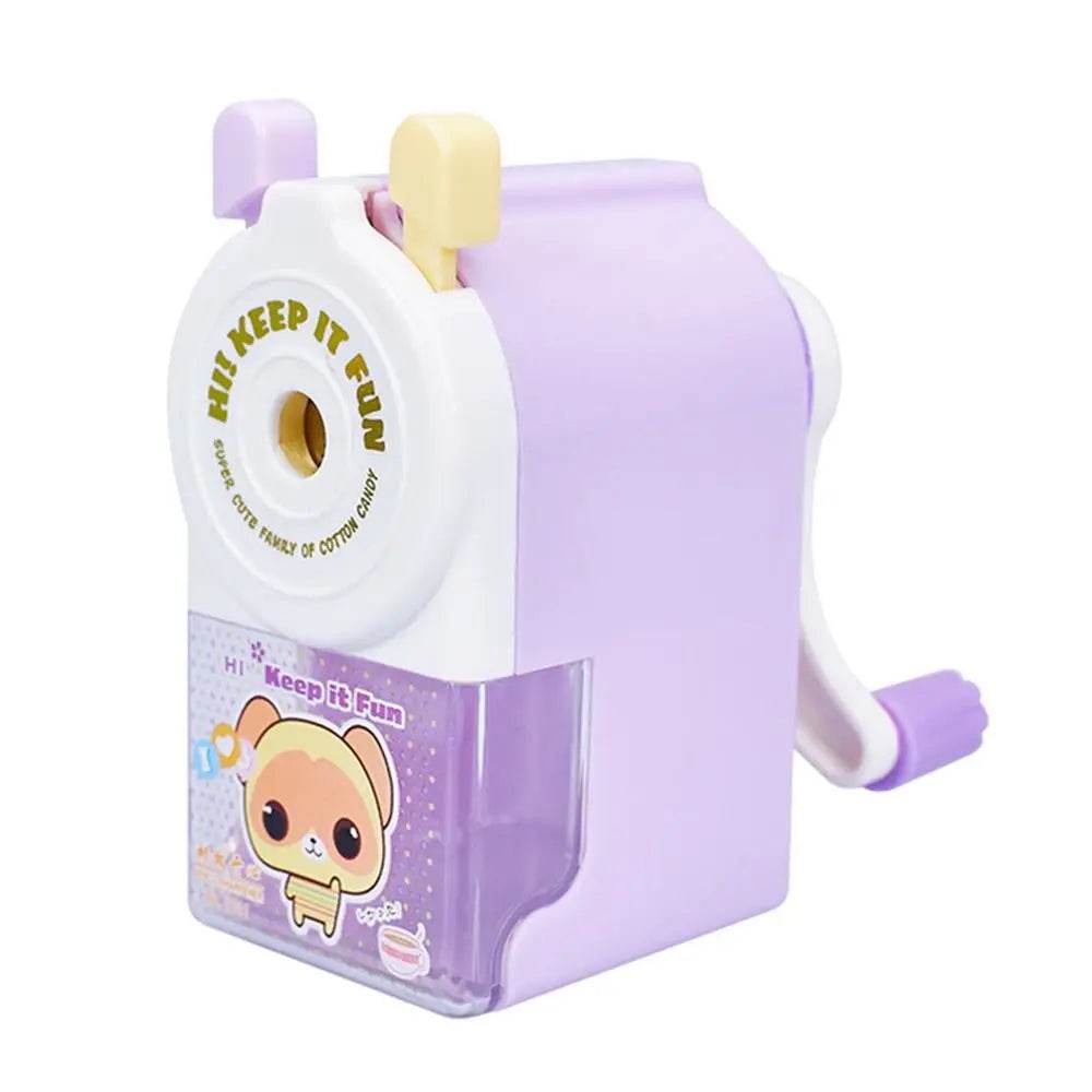 School Supplies Cartoon Animal Gift Pencil Sharpener Anti Sticking Lead Automatically Enters Lead Hand-cranked Mechanical Tool - AIAZ