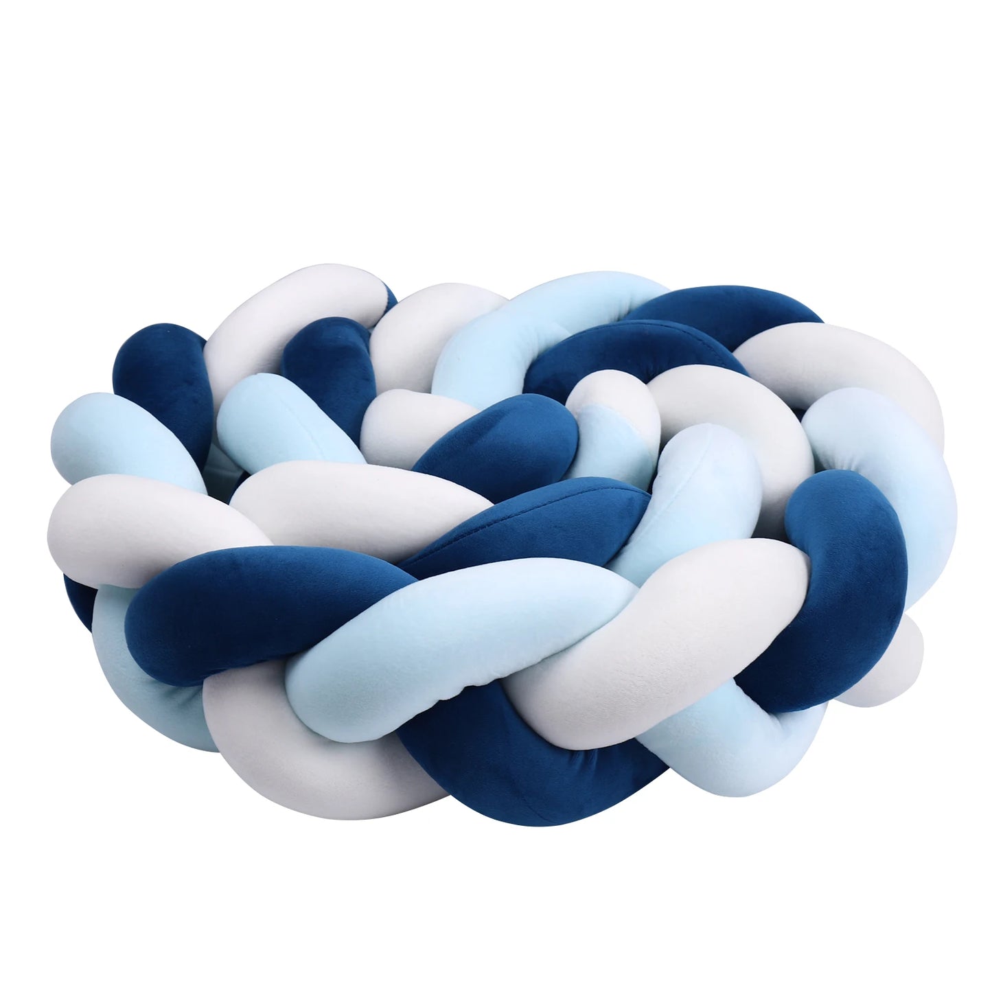 1-4M Newborn Baby Crib Bumper Cot Protector Infant Bedding Set for Babies Boys Girls Braid Knot Pillow Cushion Room Decor