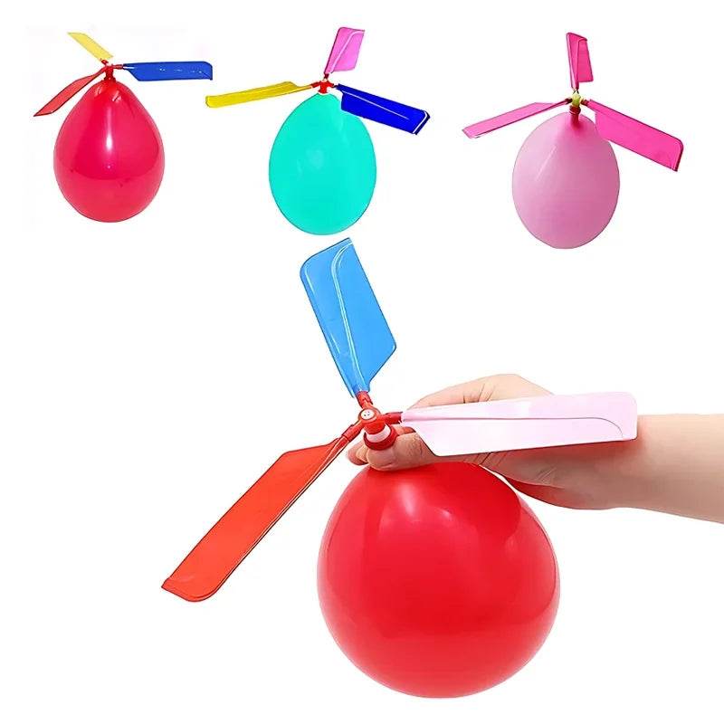 Balloon Aircraft Science and Technology Educational Toys Technology Handmade Diy Balloon Helicopter Children's Creative Toys - AIAZ