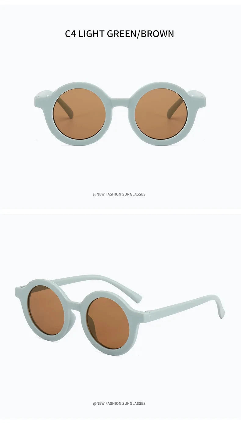 2024 new children's sunglasses yuanchaotong UV400 plastic glasses sunglasses