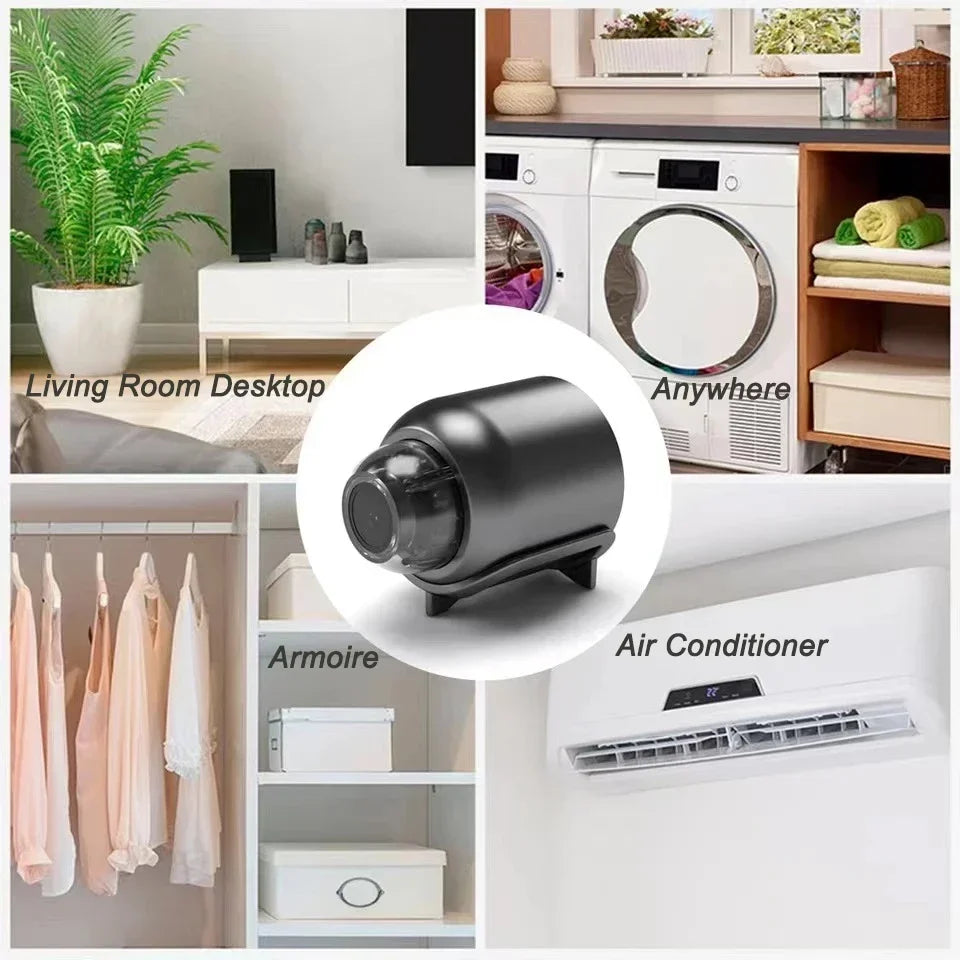1080P Mini WiFi Camera with HD Night Vision, Home X5 Remote Monitoring for Kids, Pets, and Safety - Perfect Gift
