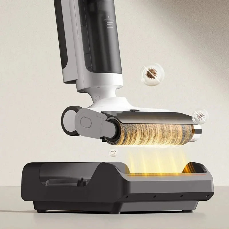XIAOMI MIJIA Wireless Floor Washer 4C Wet and Dry Vacuum Cleaner for Home Self Cleaning Crawler Roller Brush Mopping
