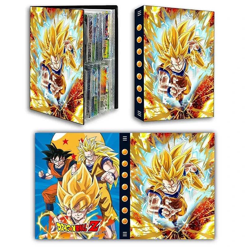 Dragon Ball Son Goku Vegeta Frieza 240pcs Card Album Book Game Card Holder Binder VMAX Game Card Collection Kids Toys Gift - AIAZ
