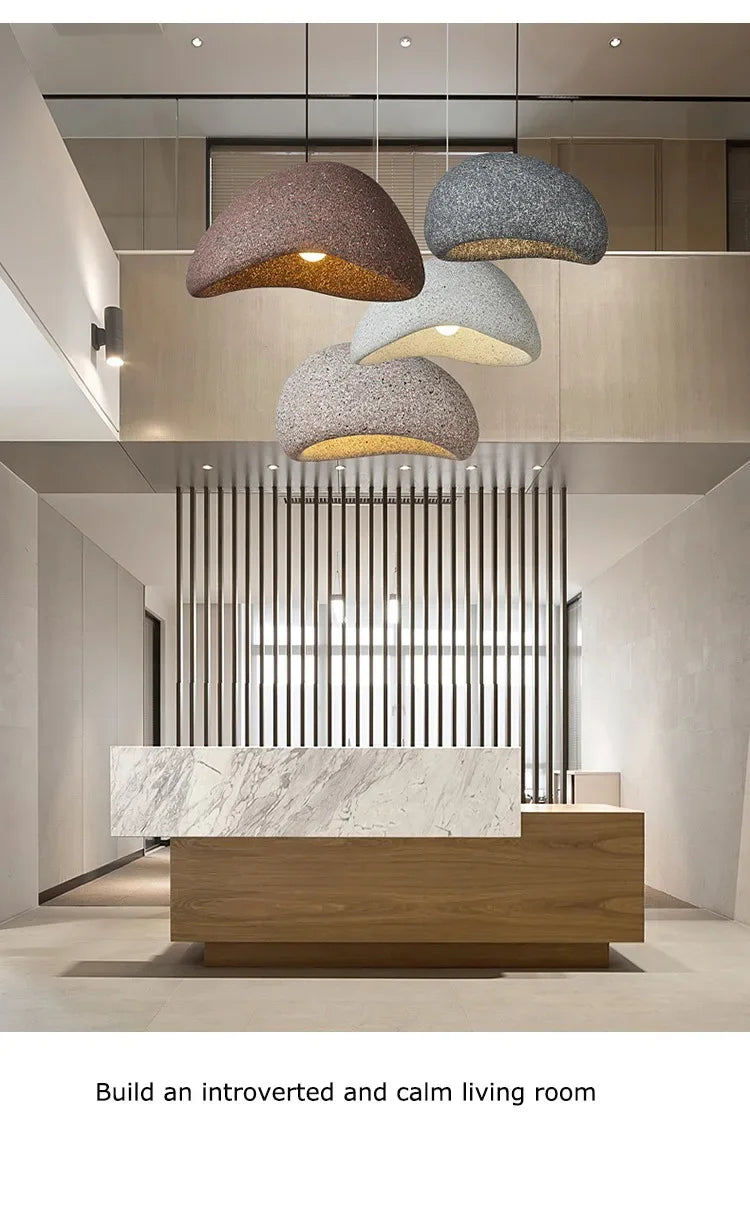 Hot Sales Wabi Sabi Style Chandelier for Homestay Hotelempty Villa Living Room Restaurant Lighting Fixtures G80 Bulb