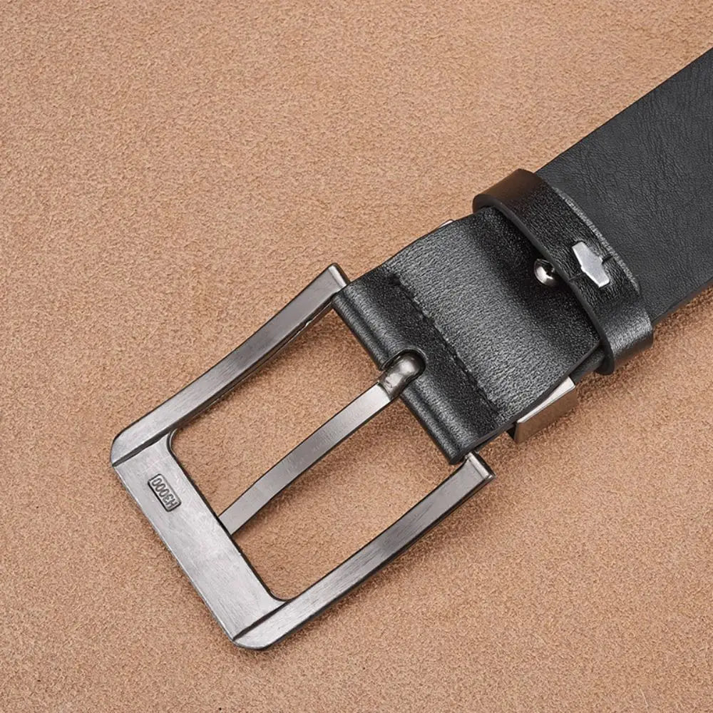 Genuine Leather For Men's High Quality Buckle Jeans Cowskin Casual Belts Business Cowboy Waistband Male Fashion Designer 2025New