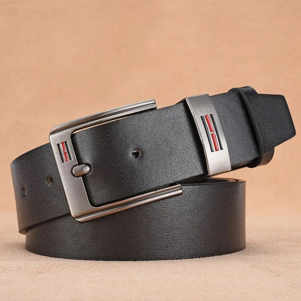 Genuine Leather For Men's High Quality Buckle Jeans Cowskin Casual Belts Business Cowboy Waistband Male Fashion Designer 2025New