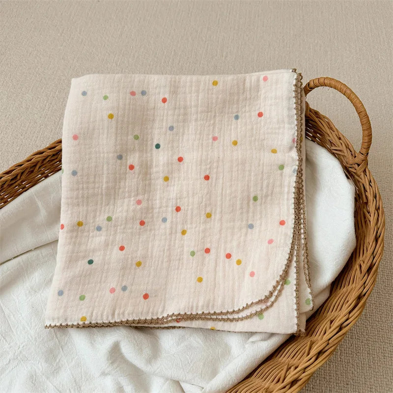 Baby Blanket Newborn Summer Muslin Swaddle Blankets Baby Wrap Cotton Soft Receiving Blankets Bedding Crib Quilt Stuff Bath Towel