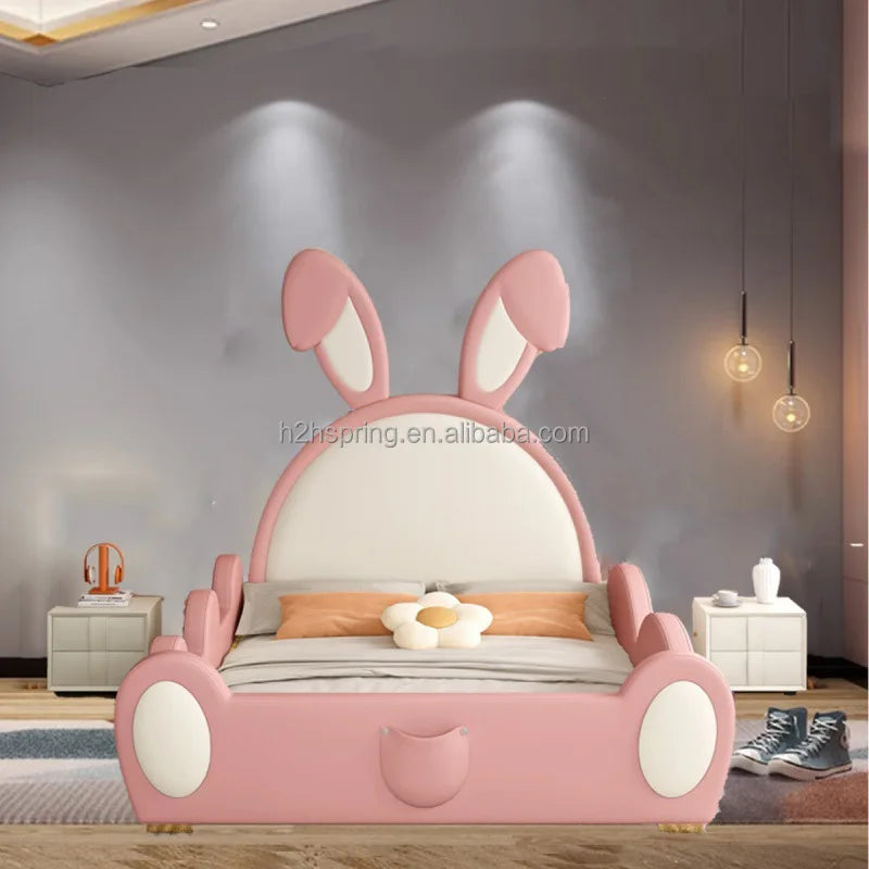 Hot Selling Pin Color Baby Rabbit Bed With Side 1500x2000cm