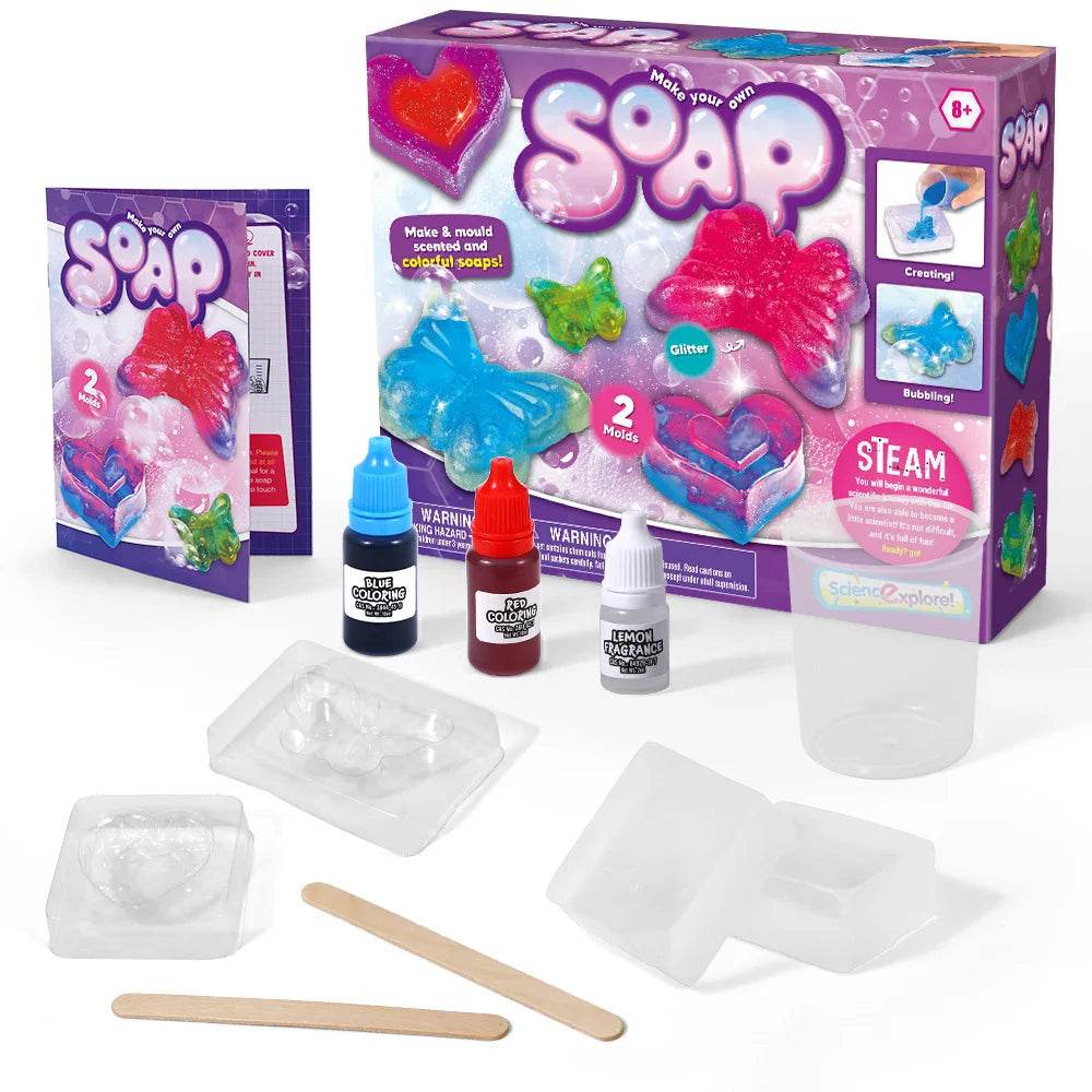 9 SET Science Experiment Kit Magic Science TOY Handmade DIY Soap Puzzle STEM TOYS for Kids Funny Science experiment Explore Gift - AIAZ