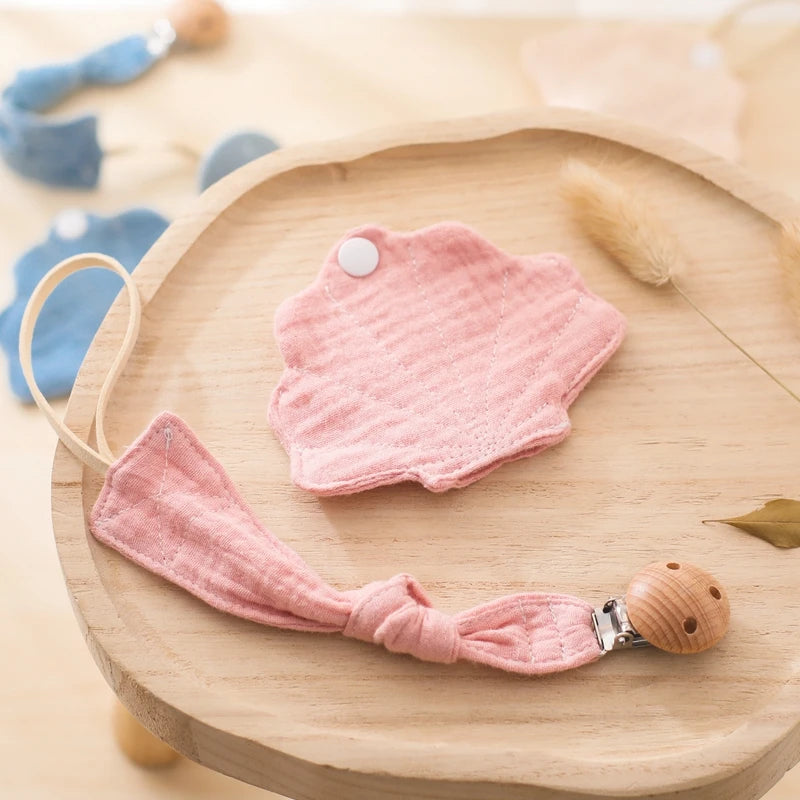 Baby Silicone Pacifier Clip Infant Newborn Sea Shell Shape Pacifier Chain Dummy Nipple Holder Clips Baby Pacifier Storage Box