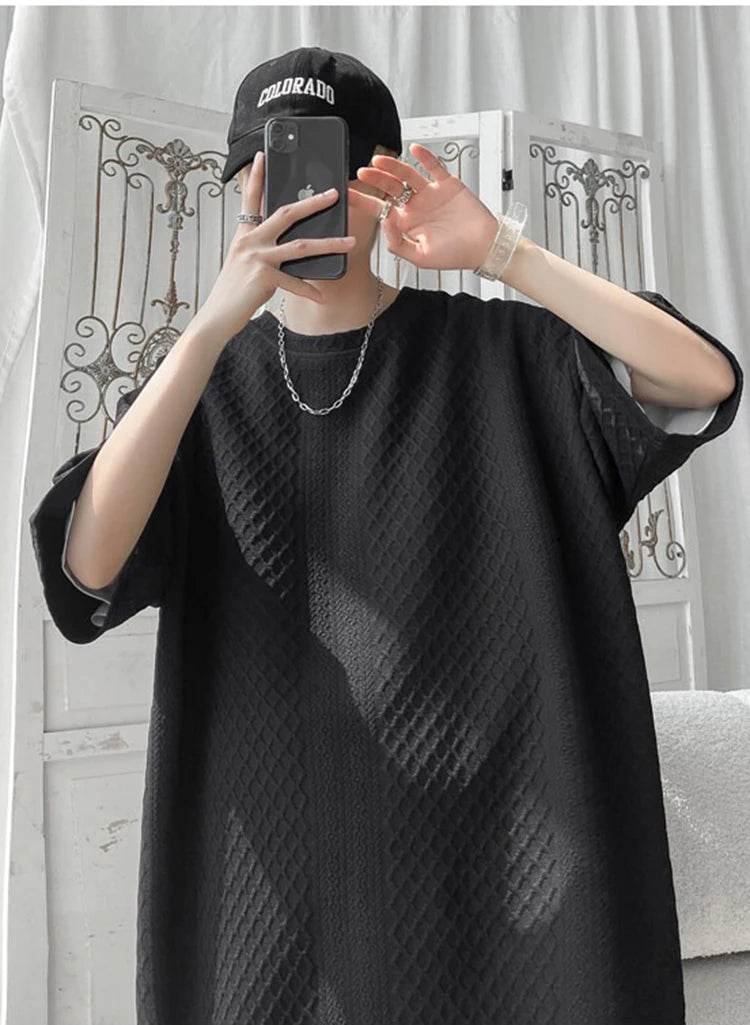 2025 Summer Men's Casual Outfit Set - Short Sleeve T-Shirt + Shorts 2-Piece, Breathable Quick-Dry Sportswear, Trendy Gym Clothes - AIAZ