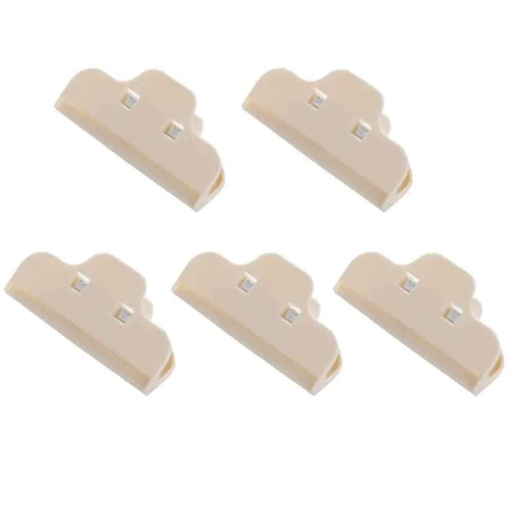5PCS Food Storage Clips Durable Kitchen Organizer for Snack Bags Preservation Sealing Clamps Household Essentials