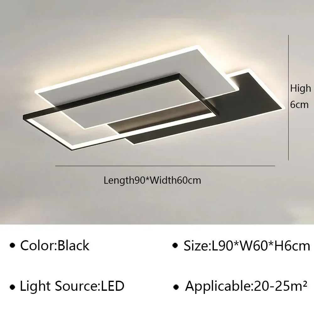 Modern LED Ceiling Lamps Simplicity for Living Room Decor Bedroom Lights Nordic Kitchen Home Decor Indoor Lighting Fixture