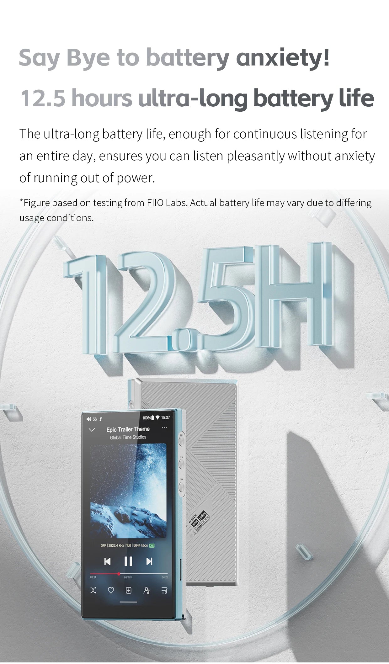 FiiO JM21 Android 13 Hi-Res Music Player MP3 with Snapdragon 680, Bluetooth WiFi USB DAC 12.5H Playtime