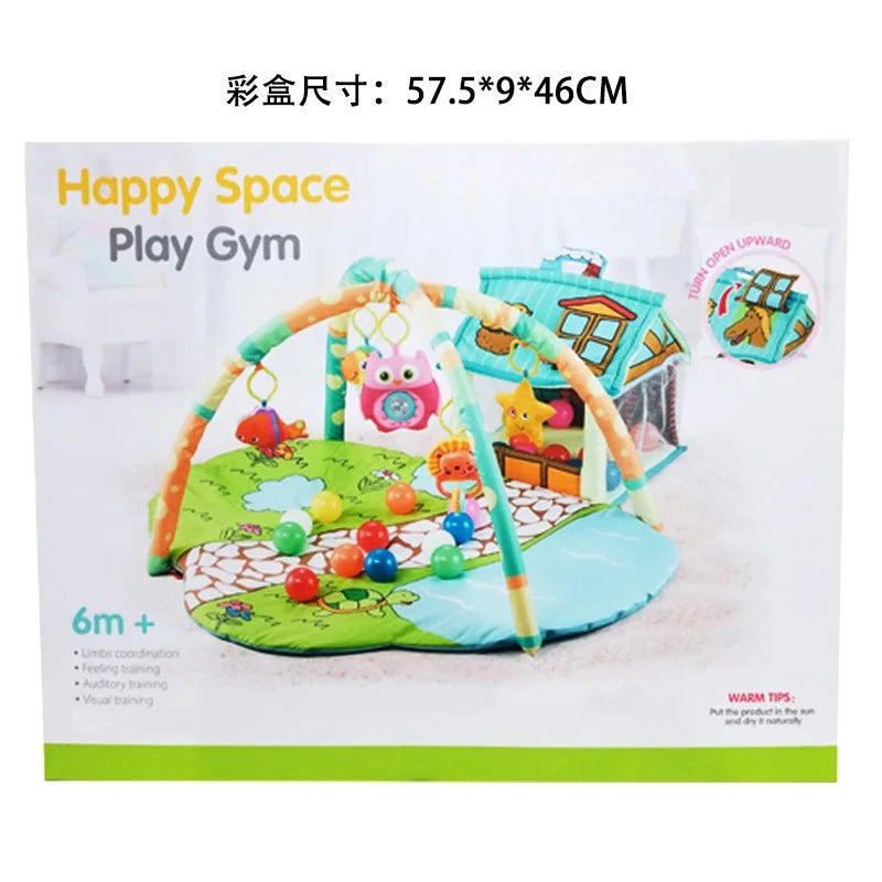 3-in-1 Baby Activity Gym Baby Play Mat Educational Toys Puzzle Crawling Blanket Infant Game Pad Rug Gift Baby Toys 0-12 Months