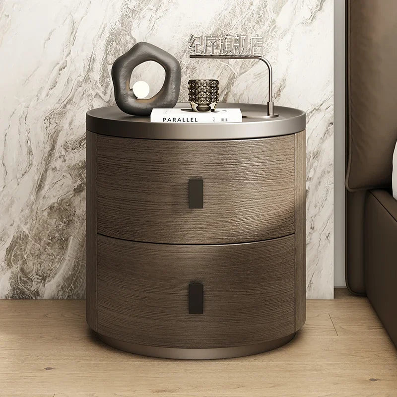 Nordic Solid Wood Bedside Table,Nightstand,Storage Cabinet,Comfortable with Drawer,Bedroom Bedside Tables,Living Room Furniture