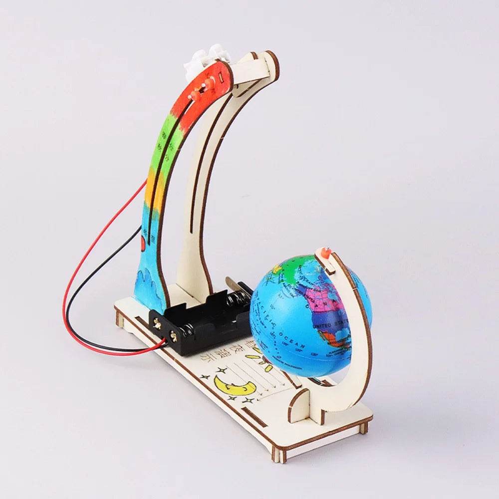 Day Night Alternation Globe Kids Science Toys DIY STEM Technological Physics Learning Kit Funny Teaching Aids Educational Toys - AIAZ
