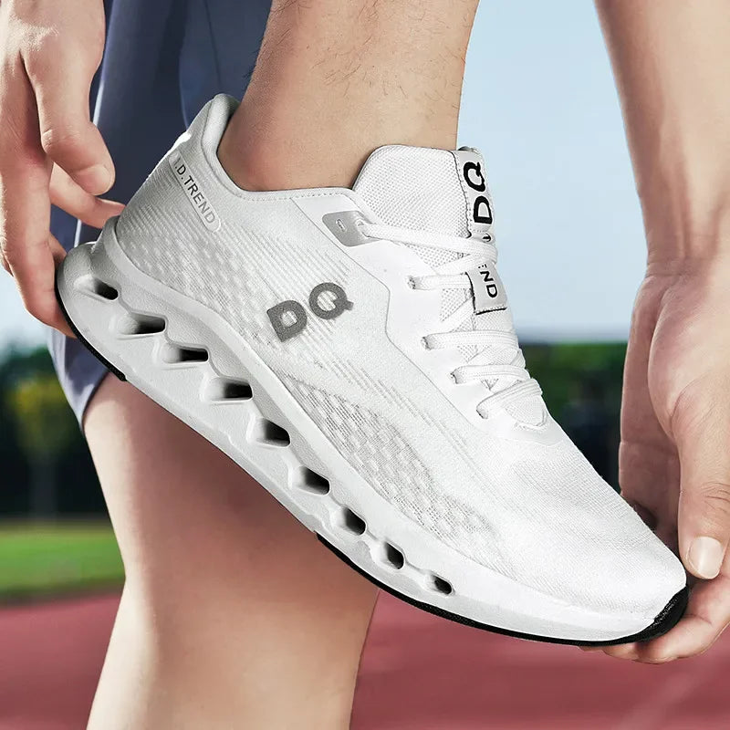 Fashion Cushioning Running Shoes for Men Lightweight Sneakers Breathable Tennis Shoes Non-Slip Sports Casual Walking Footwear