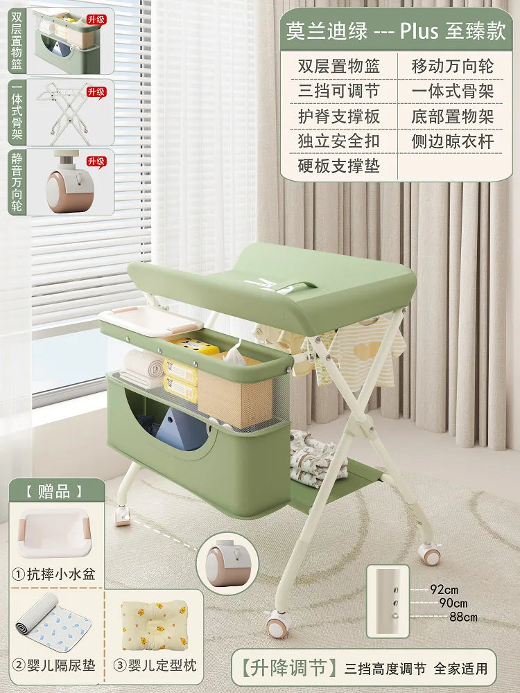 Baby Care Table Portable Multi-functional Baby Changing Table Children's Massage Foldable Bath Table