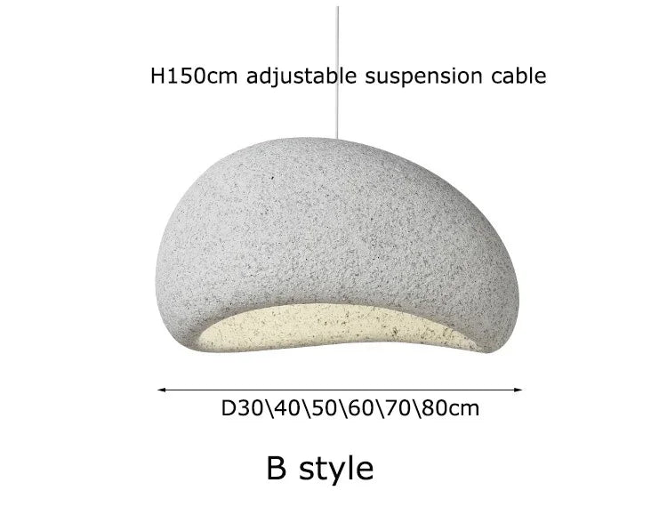 Hot Sales Wabi Sabi Style Chandelier for Homestay Hotelempty Villa Living Room Restaurant Lighting Fixtures G80 Bulb