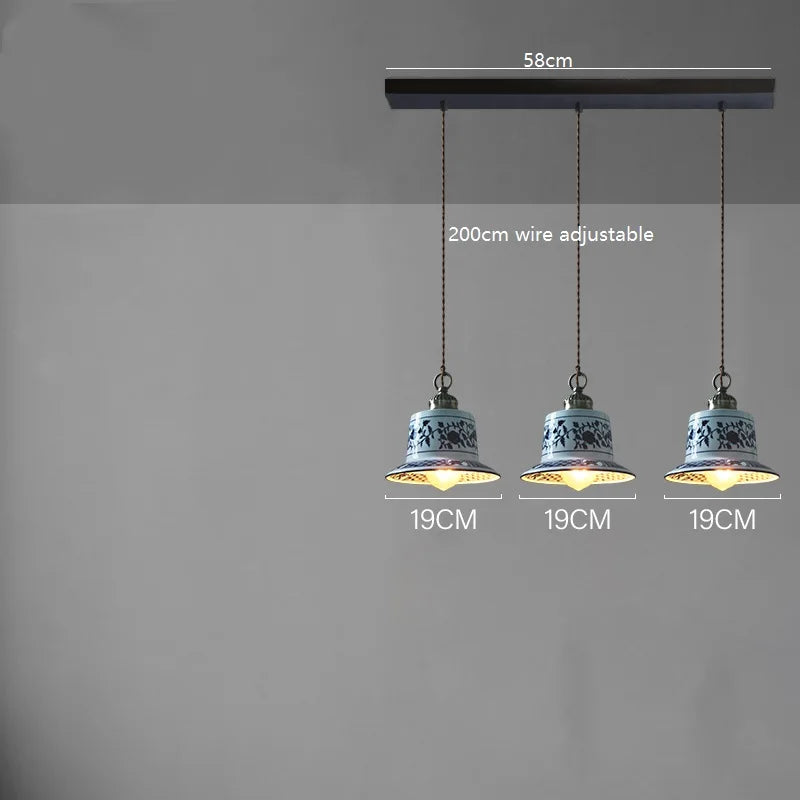 IWHD Modern Simple Ceramic LED Pendant Lamp Home Indoor Decor Lighting Bedroom Restaurant Dinning Living Room Lights Hanglamp