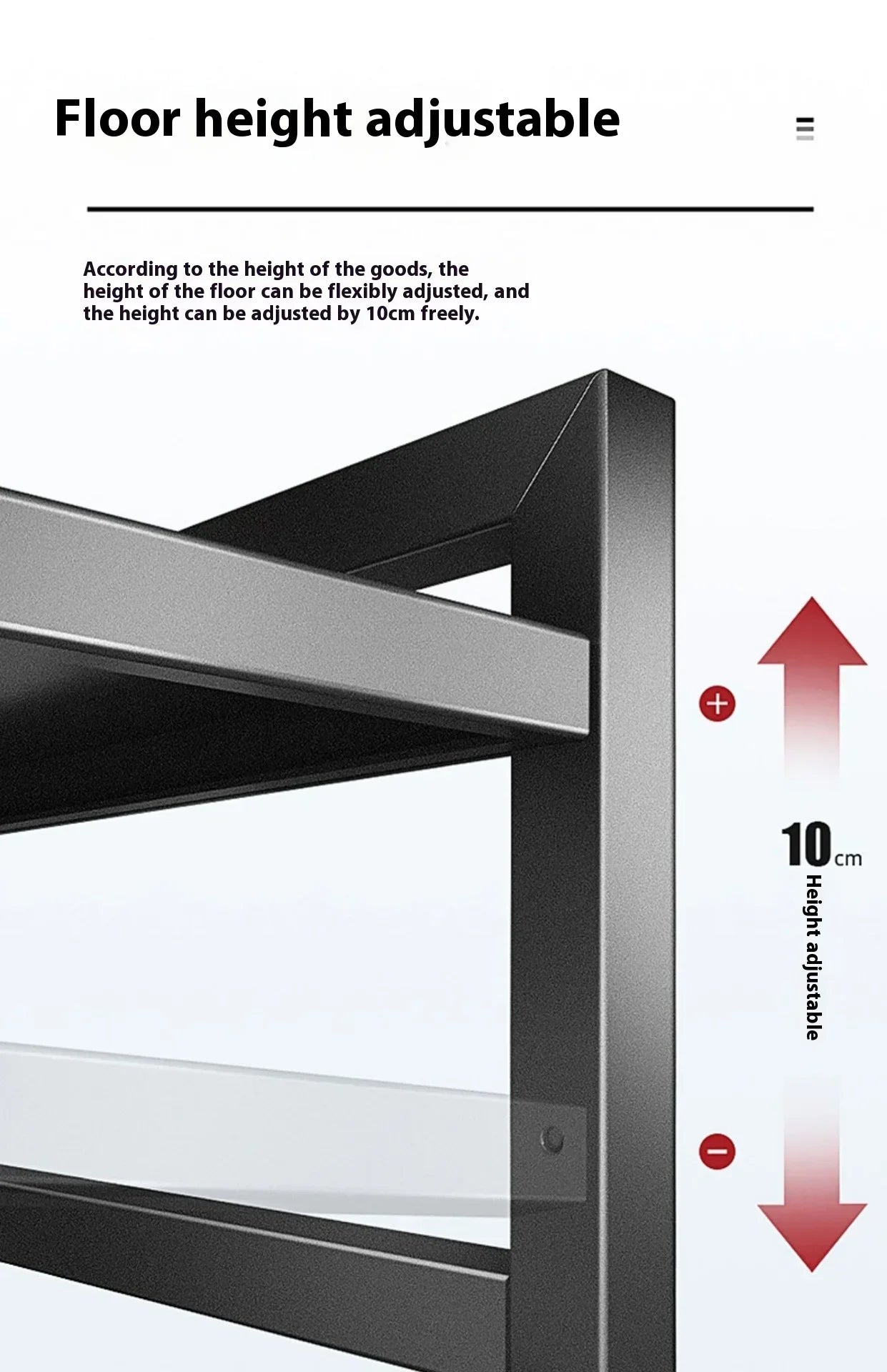 Household Multi-layer Width and Height Adjustable Storage Rack Kitchen Rust Proof Thickened Stable High Load-bearing Reset Rack