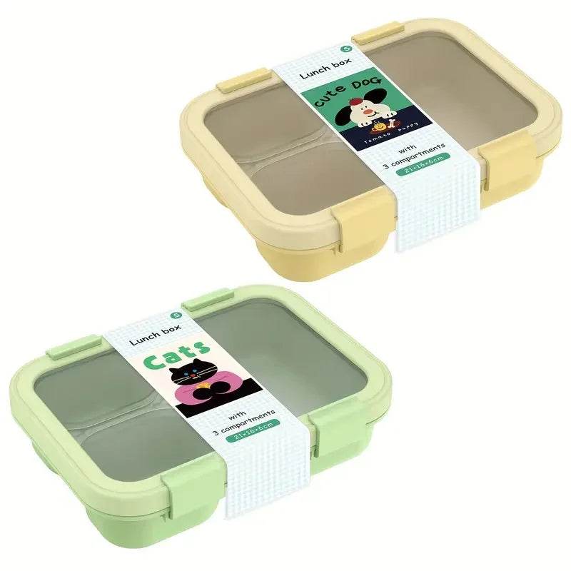 Bento Box Leakproof Lunch Food Storage with Stackable Design Carry Handles Office School for Kitchen Restaurant Use Lunch Box - AIAZ