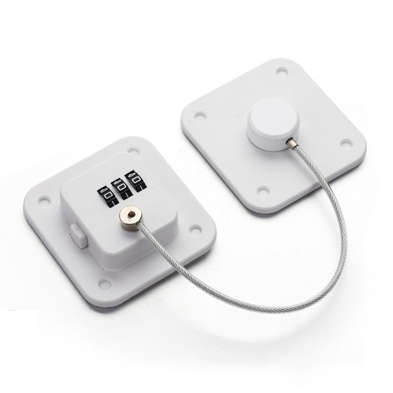 High-end Fridge Lock, Keep Your Food and Kids Safe with Our Refrigerator Lock - No Keys Needed, Combination Lock for Fridge, Pan