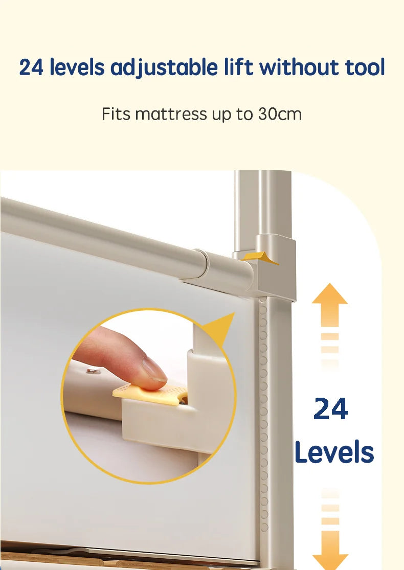 PANGDUBE 1pc Baby Bed Guardrail Bed Rail Guard for Kid Fence for Bed Protective Barrier for Bed Safety Railing for Children Bed