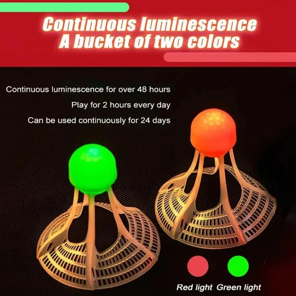1pc Glow-In-The-Dark Windproof Badminton Shuttlecock Ball Wind Resistance Training Accessoires Night Outdoor Sport Supplies