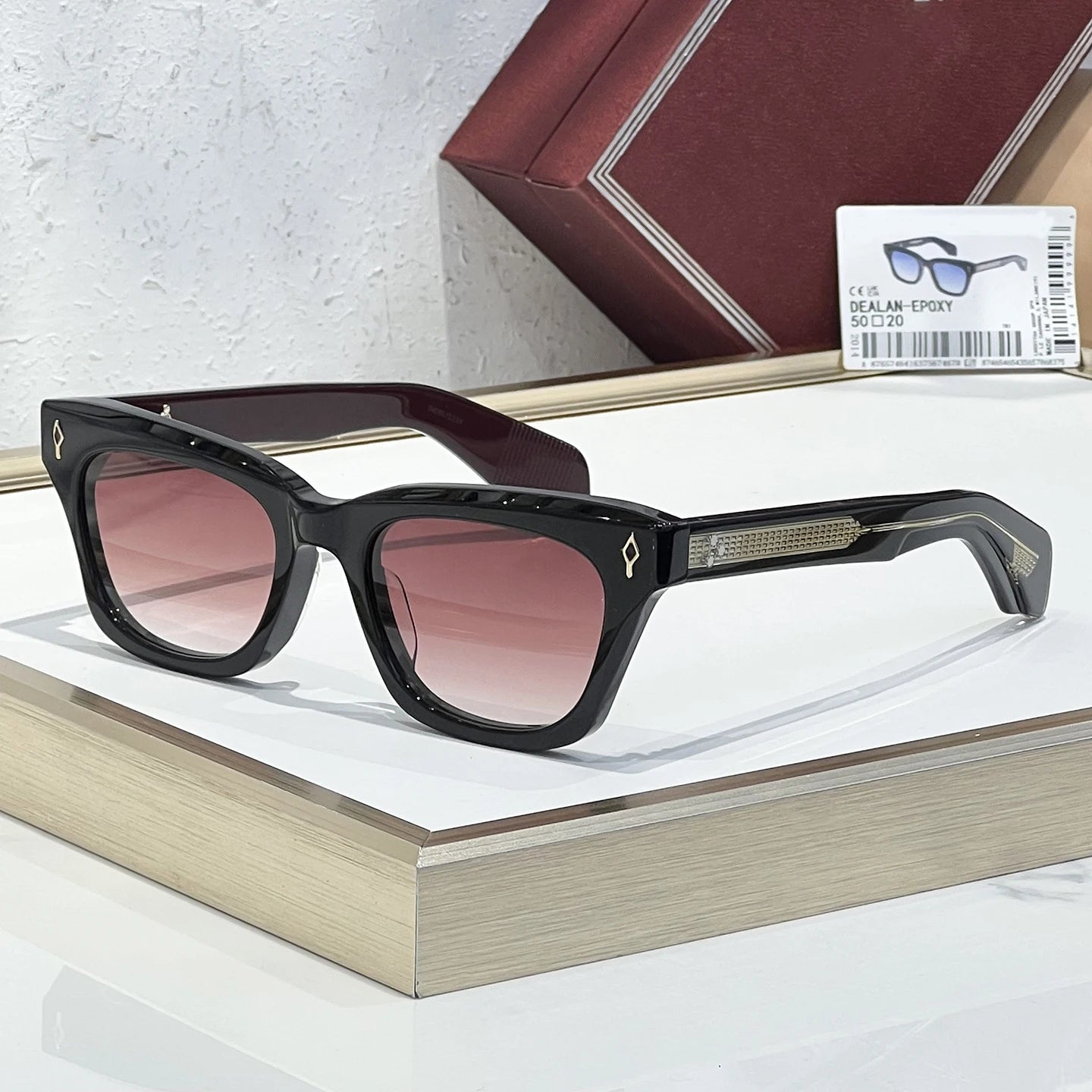 Photochromic Lense DEALAN EOPXY Thick Acetate Business Sunglasses Women Cat Eye Vintage Retro Outdoor Eyewear Shades For Sun